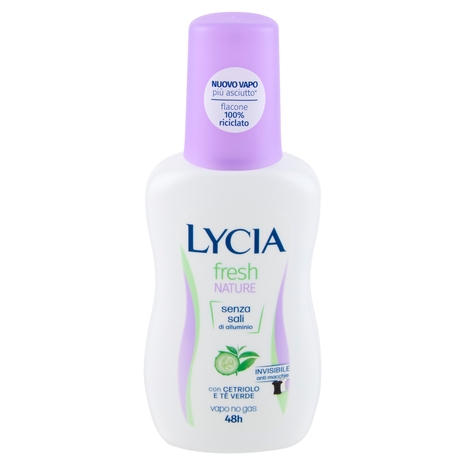 Lycia fresh Nature Deodorante Vapo con Cetriolo e Tè Verde 75 ml